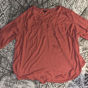 Torrid size 5 rust colored blouse top